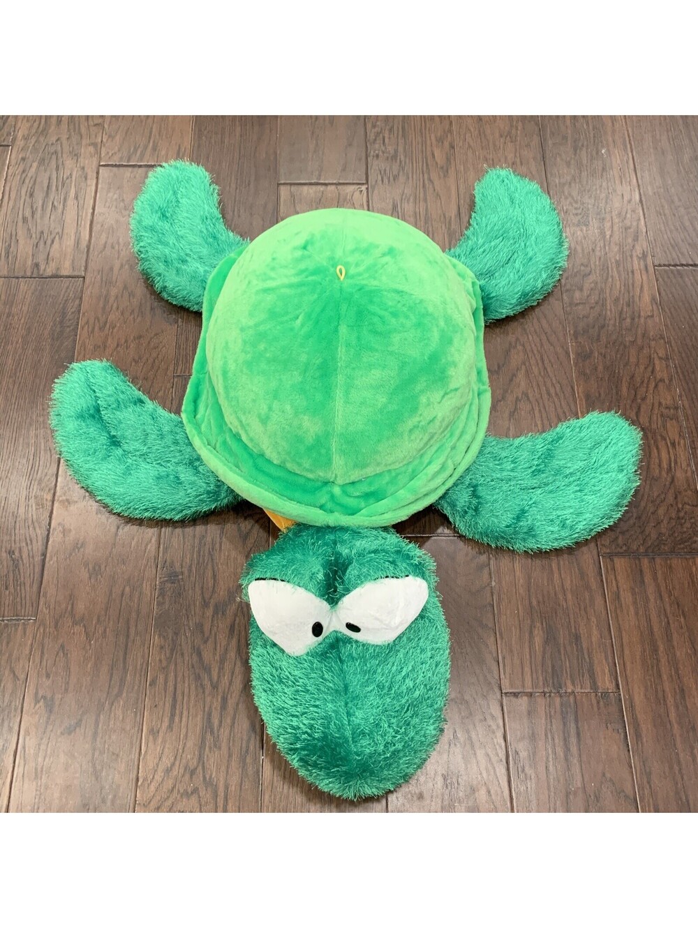 Classic Toy Co Jumbo Large 43" Green Turtle Orange Belly Shaggy Big Eyes Plush